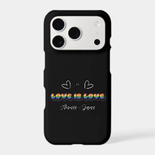 Love is Love Rainbow LGBTQ iPhone 17 Pro Case