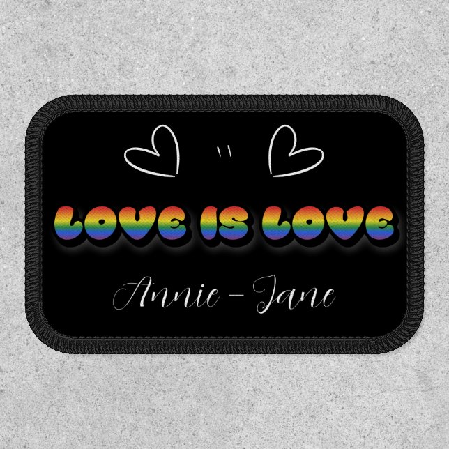 Love is Love Rainbow LGBTQ Patch (Front)