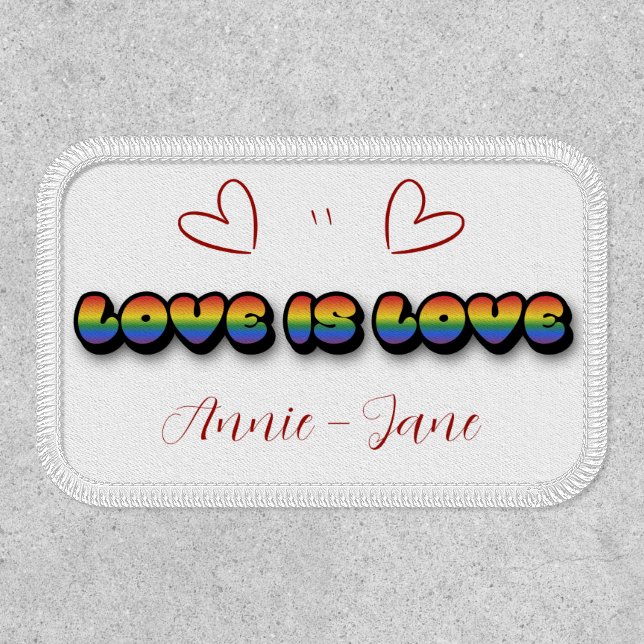 Love is Love Rainbow LGBTQ Patch (Front)