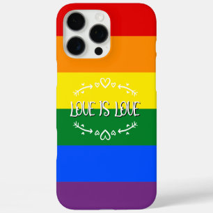 Love is Love Rainbow LGBTQ Pride iPhone 16 Pro Max Case