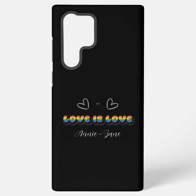 Love is Love Rainbow LGBTQ Samsung Galaxy Case (Back)