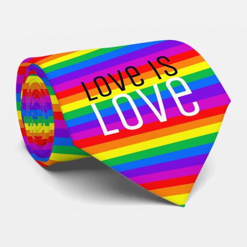 Love is Love Rainbow Neck Tie