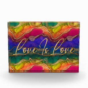 Love Is Love Rainbow Photo Block