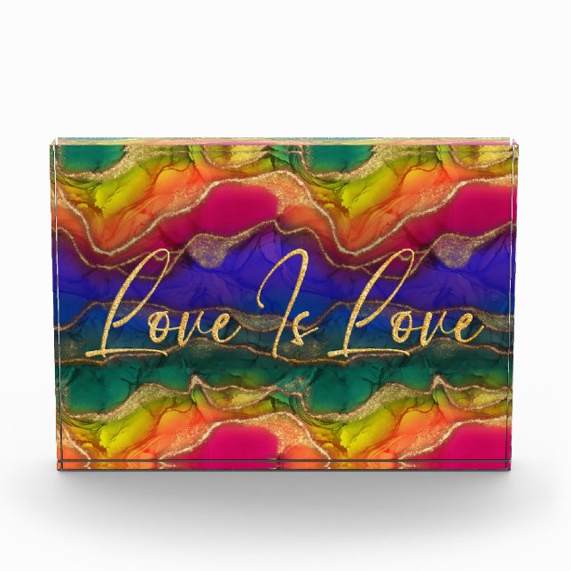 Love Is Love Rainbow Photo Block (Front)