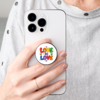 Love Is Love Rainbow Pride PopSocket