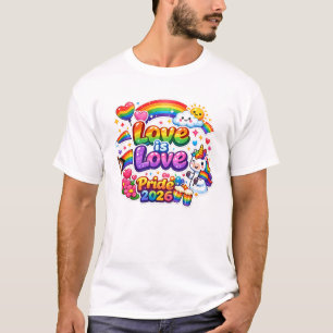 Love Is Love Rainbow Pride  T-Shirt