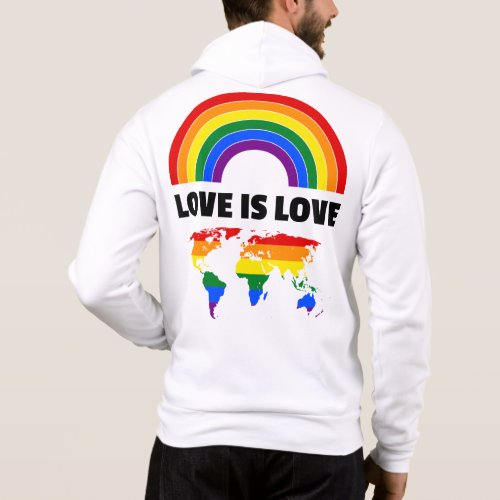 Love is Love Rainbow Pride T_shirt Hoodie