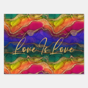 Love Is Love Rainbow Sign