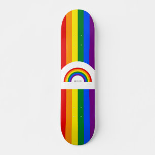 Love is love rainbow skateboard