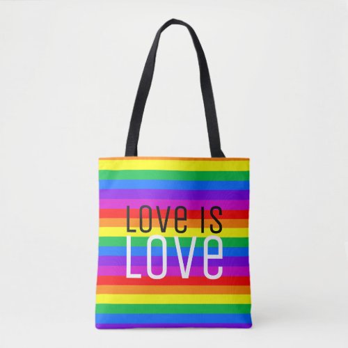 Love is Love Rainbow Tote Bag