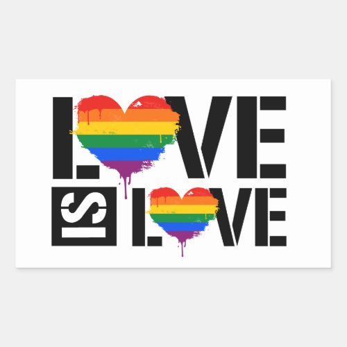 Love is Love Rectangular Sticker