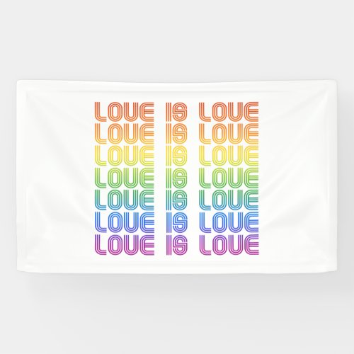 Love is Love Retro Banner