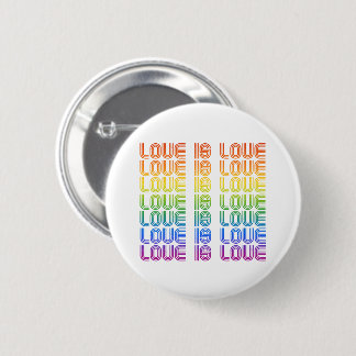 Love is Love Retro Button