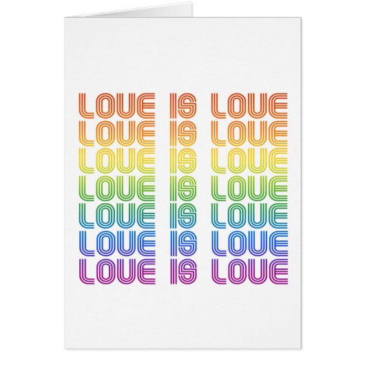 Love is Love Retro Cards (Front)