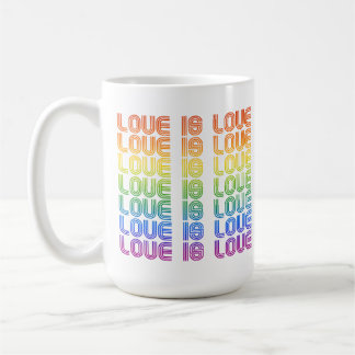Love is Love Retro Coffee Mug