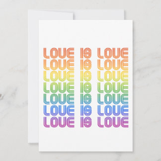 Love is Love Retro Holiday Card