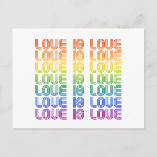 Love is Love Retro Postcard