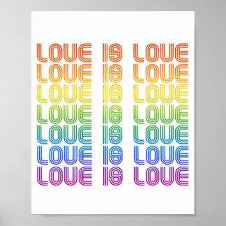Love is Love Retro Poster