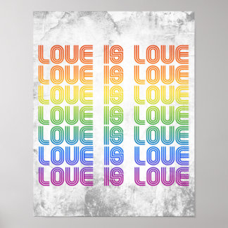 Love is Love Retro Poster