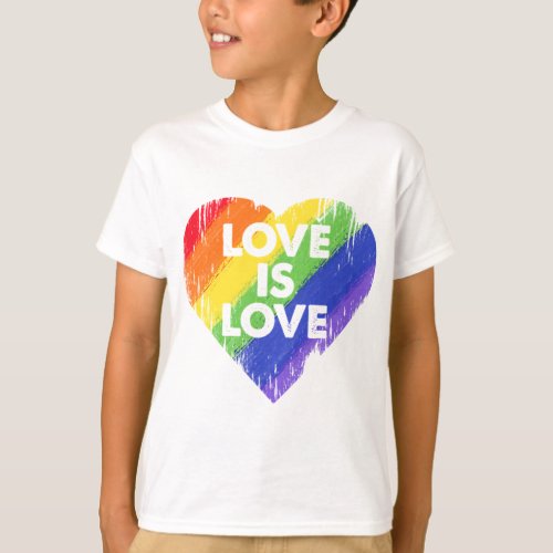 Love is Love _ Retro Rainbow Faded_Style  24 T_Shirt