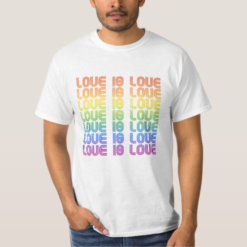 Love is Love Retro T_Shirt