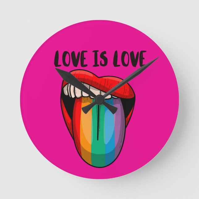 Love is Love Round Clock (Front)