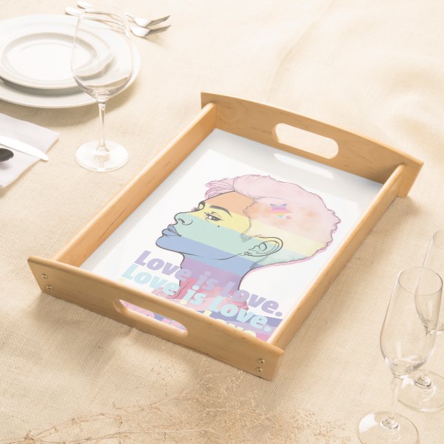 Love is Love Serving Tray (Front)