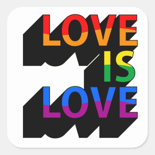 Love is Love Square Sticker