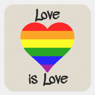 Love Is Love Square Sticker