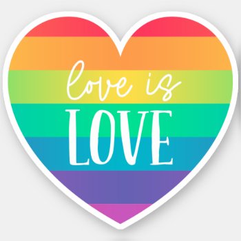 Love Is Love Sticker by SimpleSweetDreams at Zazzle