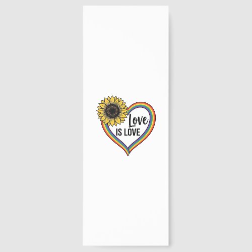Love Is Love Sunflower Heart Vintage Vector Shirt_ Bookmarks