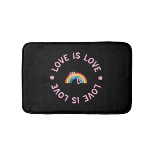 Love is love t_shirt_   bath mat