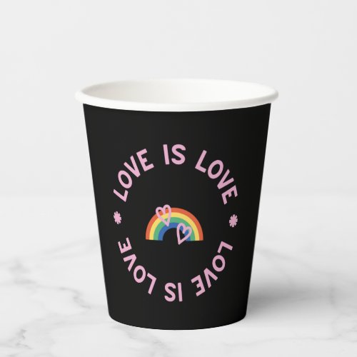 Love is love t_shirt_   paper cups