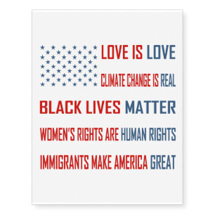Love is Love Temporary Tattoos