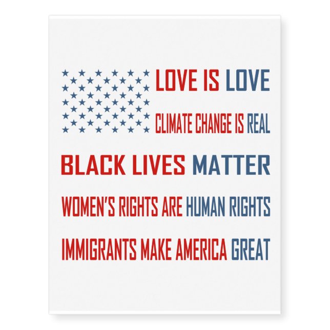 Love is Love Temporary Tattoos (Front)