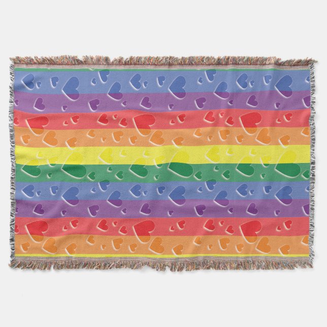 Love Is Love Throw Blanket (Front)