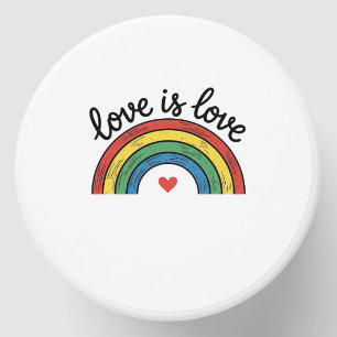 Love Is Love Vintage Rainbow Heart Shirt Design_1 Mini Candle Favors