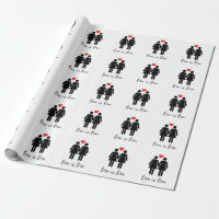 Love is Love (Women) Heart Wrapping Paper