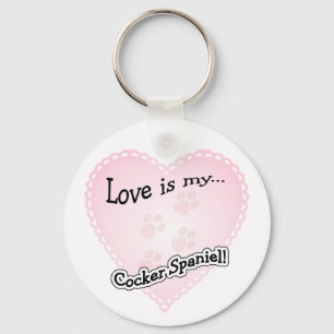 Love is my Cocker Spaniel Keychain