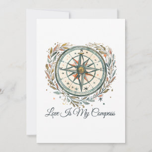 Love Is My Compass – LGBTQ Camping Pride Design Invitation