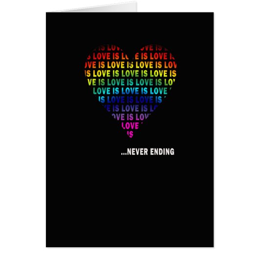 LOVE IS... NEVER ENDING CARDS (Front)