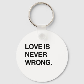 LOVE IS NEVER WRONG KEYCHAIN