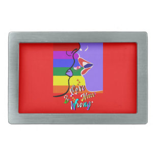Love Is Never Wrong pride Belt Buckle