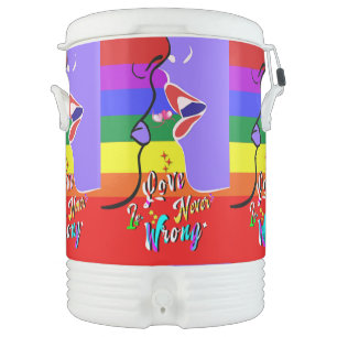 Love Is Never Wrong pride Beverage Cooler