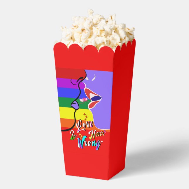 Love Is Never Wrong pride Favor Boxes (Popped)
