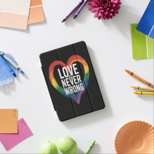 Love is never wrong Pride Month LGBT iPad Mini Cover
