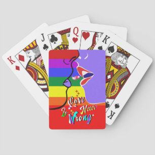 Love Is Never Wrong pride Poker Cards
