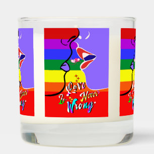 Love Is Never Wrong pride Scented Candle