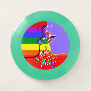 Love Is Never Wrong pride Wham-O Frisbee