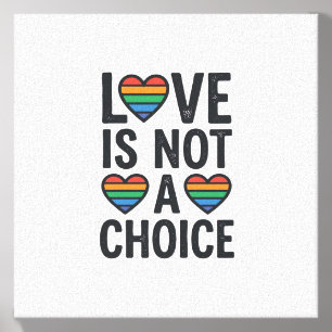 Love Is Not a Choice Rainbow Pride Vintage Shirt D Canvas Photo Tile